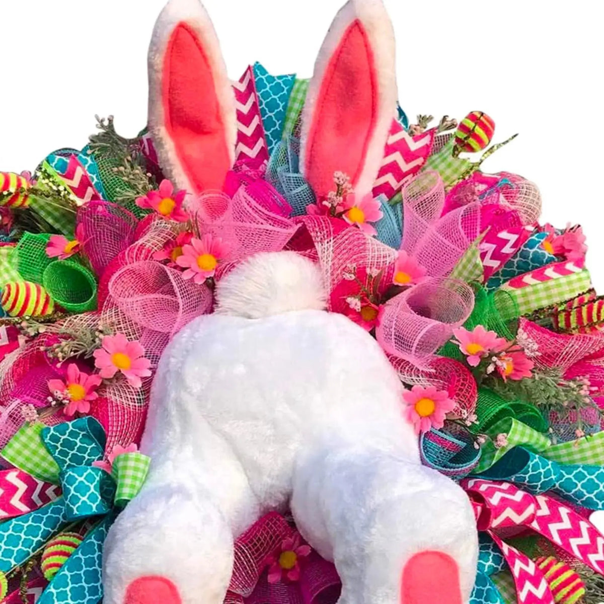 Easter Bunny Wreath Wall Decals & Garland Stickers | Home Decor