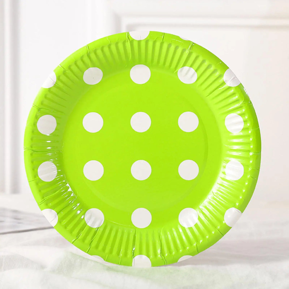 Kesoto 80-Pack 7" Disposable Paper Plates – 8 Solid Colors