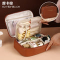 Large Capacity Travel Makeup Bag with Detachable Brush Panel