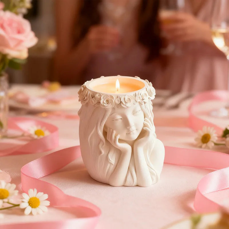 Floral Silicone Mold – DIY Concrete Resin Candle & Planter Cast
