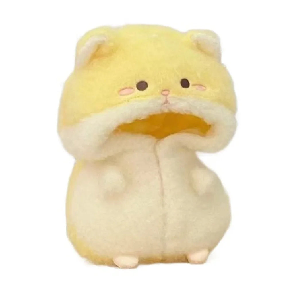 Cartoon Hamster Plush Jumpsuit for 10cm Miniature Dolls