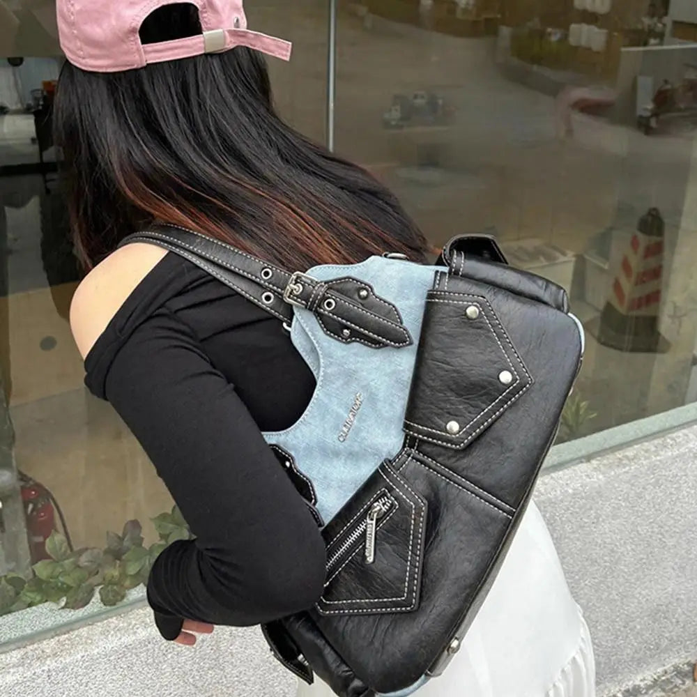 Women's PU Leather Shoulder Bag – Large Capacity Backpack