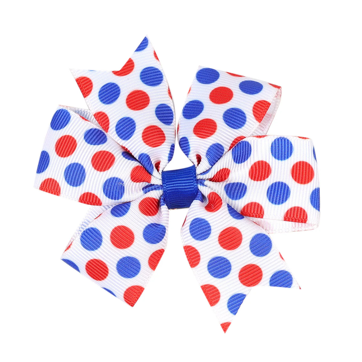 2-Pack 4th of July Hair Bows – Patriotic Star Clips for Girls