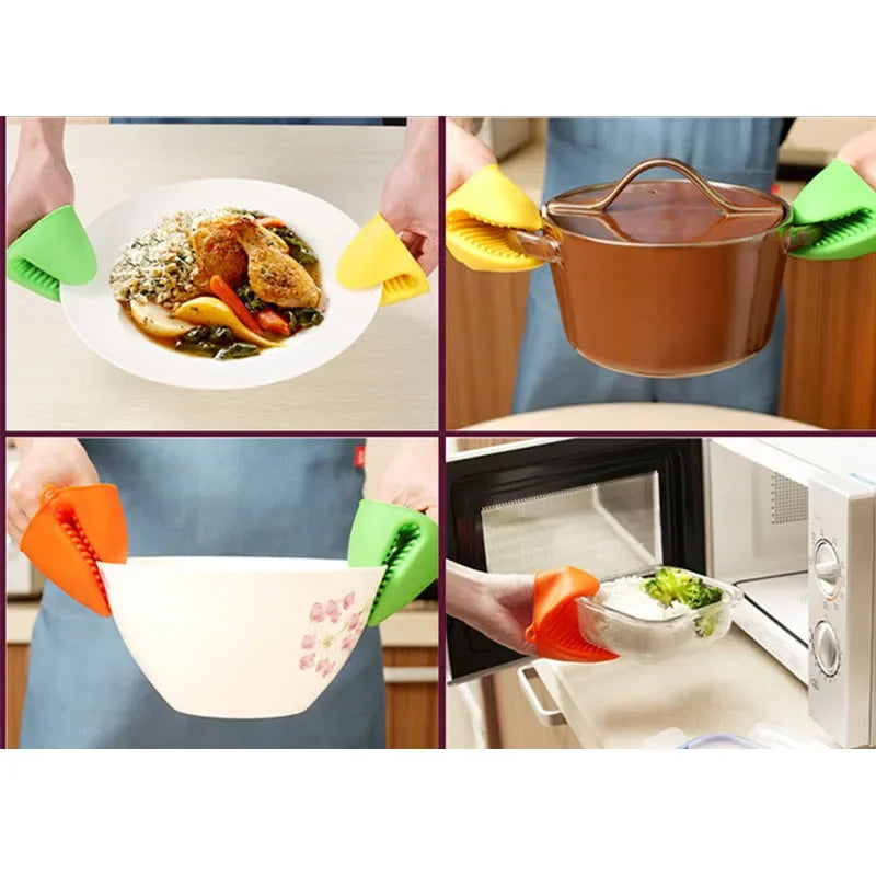 Silicone Heat-Resistant Oven Mitt Clip | Non-Slip Pot Holder