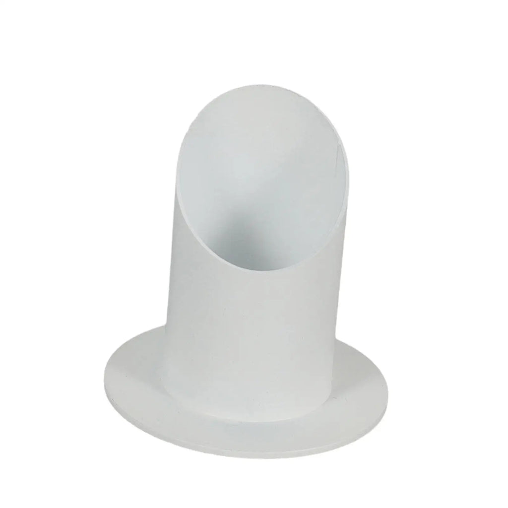 Kesoto Iron Taper Candle Holder 4cm | White Metal Candlestick