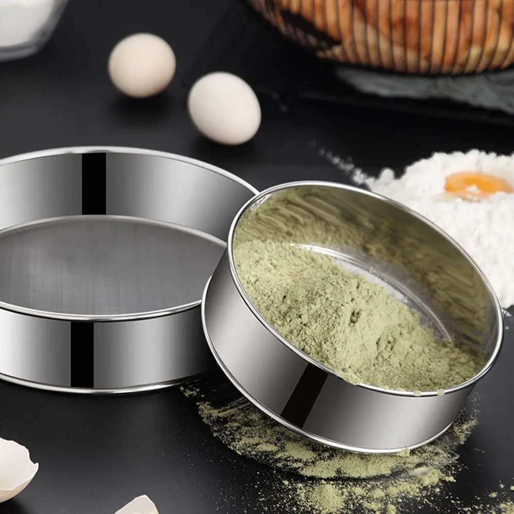 Stainless Steel Flour Sifter Sieve – 60 Mesh | 4 Sizes
