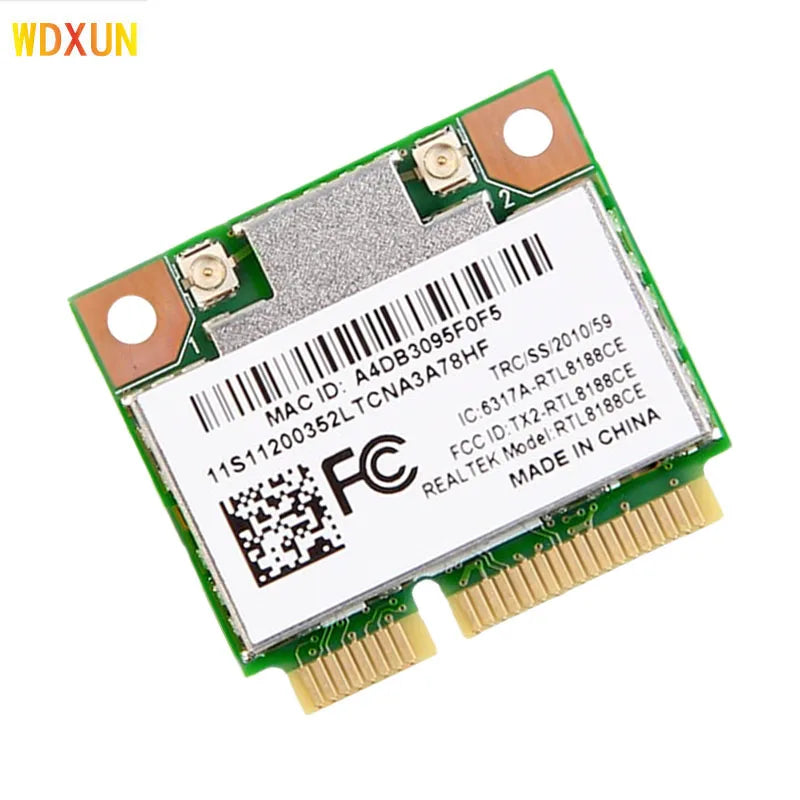 RTL8188CE 150Mbps Half Mini PCIe Wireless WiFi Card for Laptop