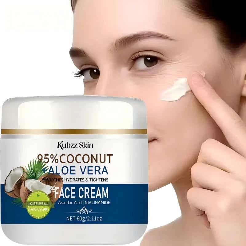 Kubzz Skin 95% Coconut Face Cream 60g | Aloe & Niacinamide