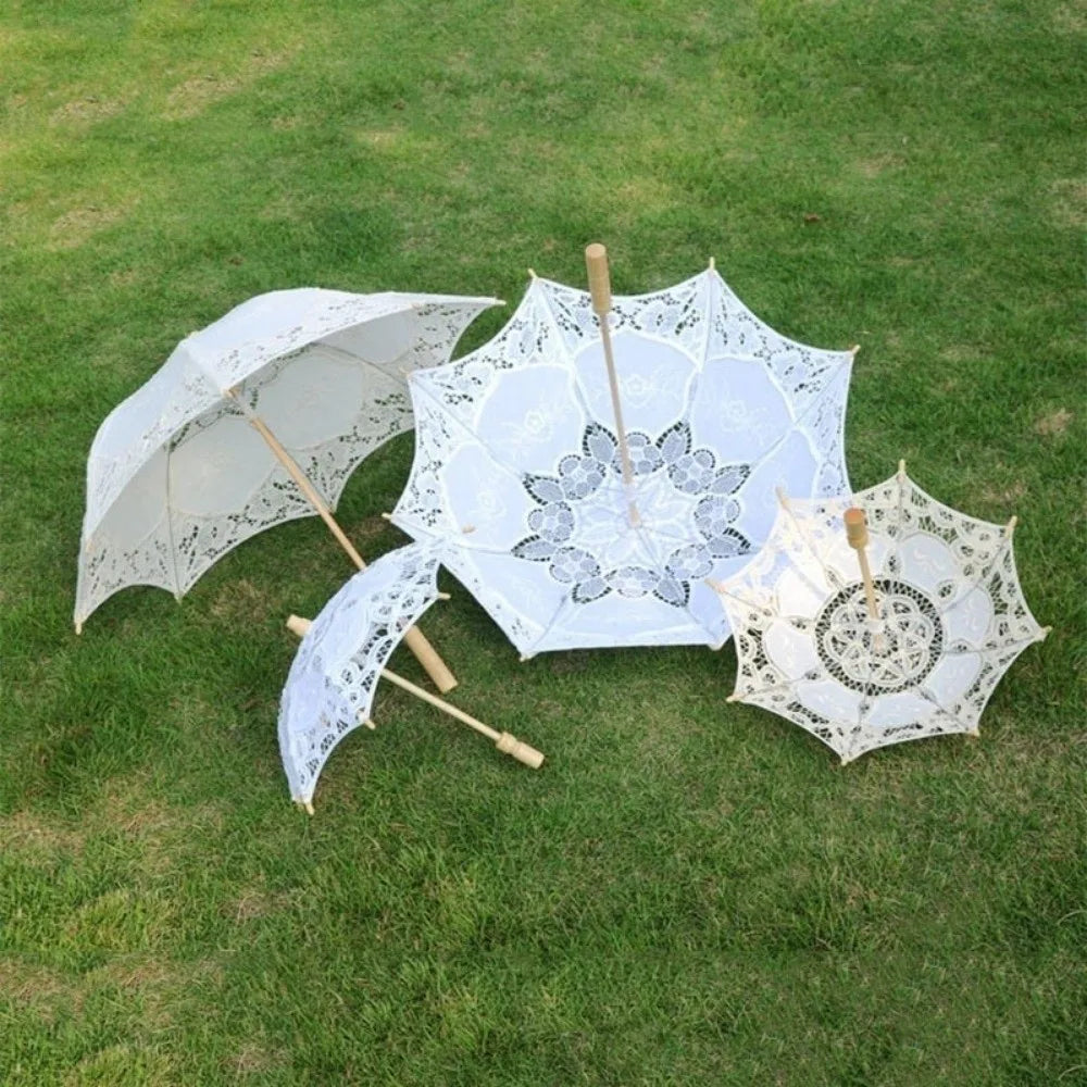 Vintage Lace Parasol Umbrella – Bridal, Flower Girl & Wedding