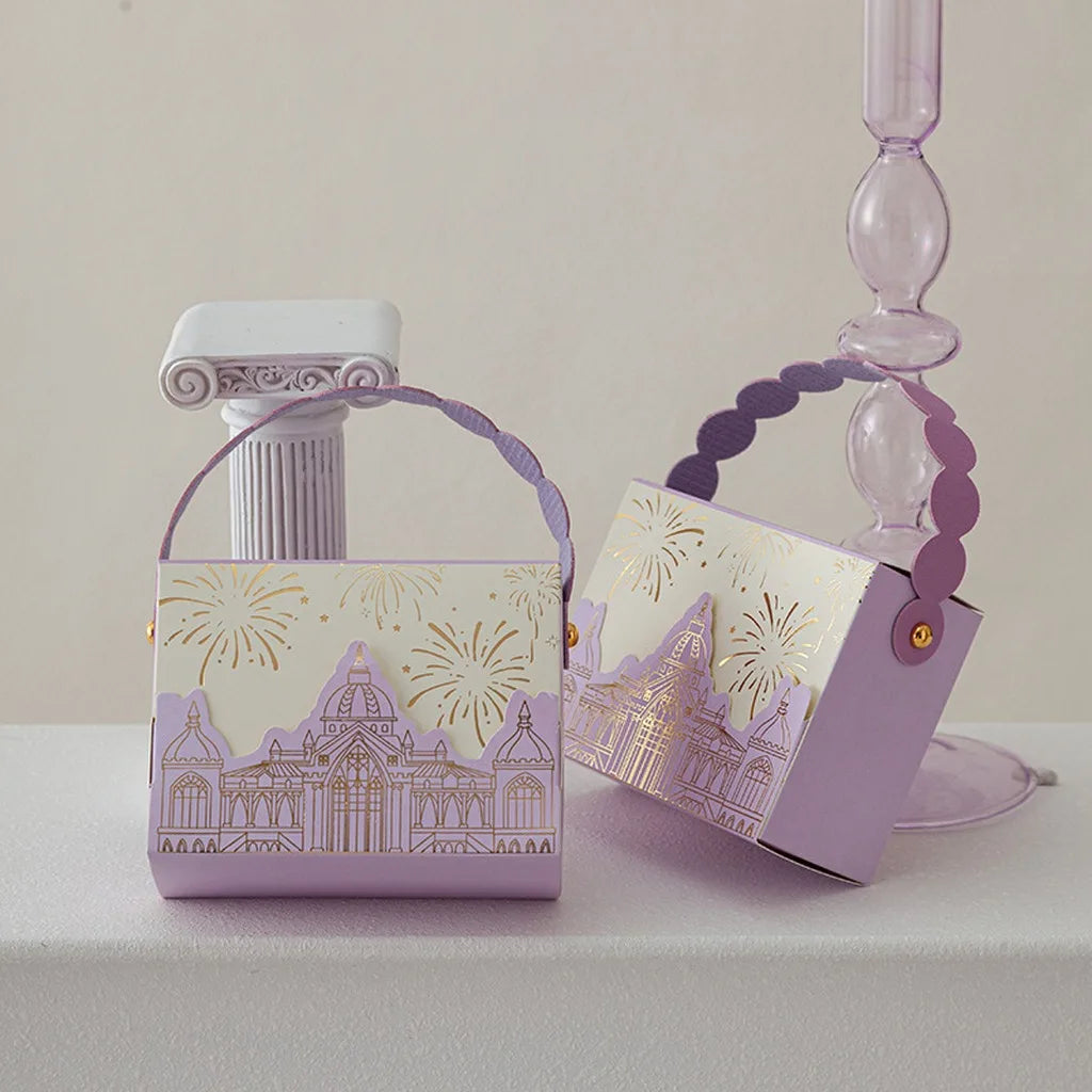 Elegant Wedding Favor Box – Foldable Cardstock Candy Gift Box