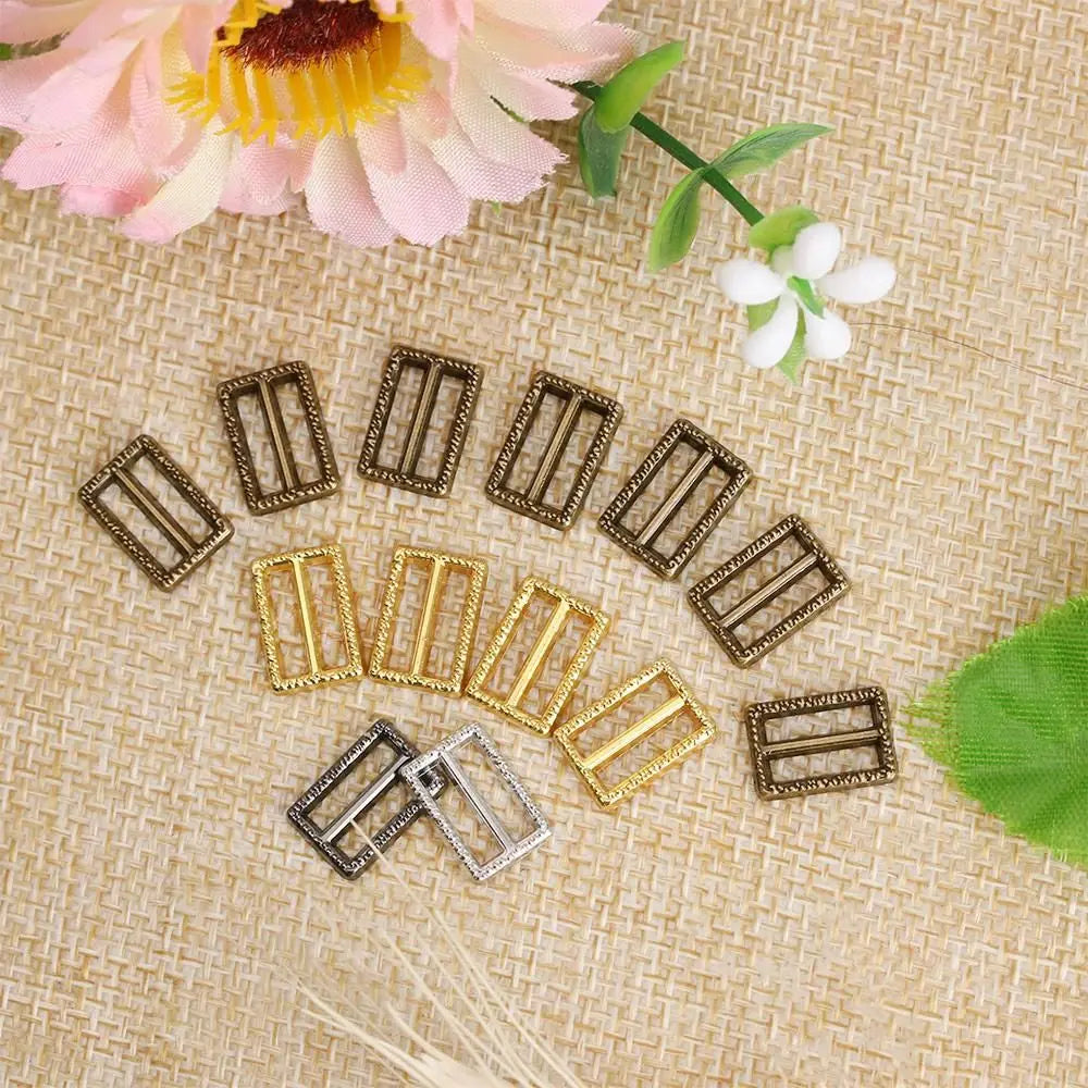 Mini Metal Doll Buckles Tri-Glide Belt DIY Accessories 20/40pcs