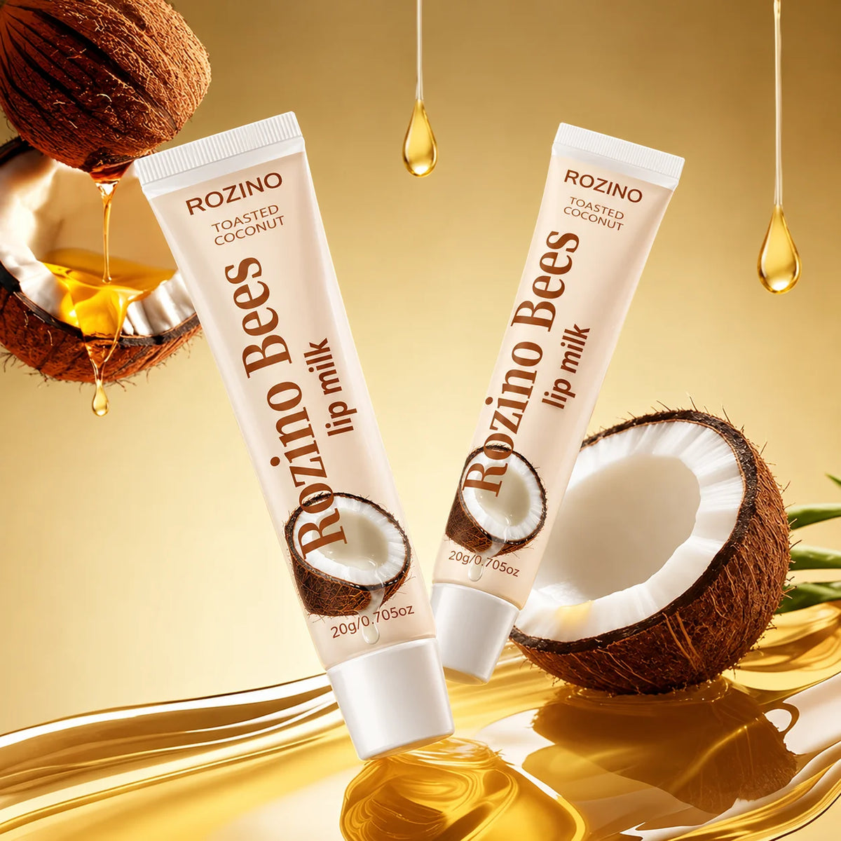 ROZINO Coconut Lip Balm 20g – Moisturizing Lip Oil & Mask