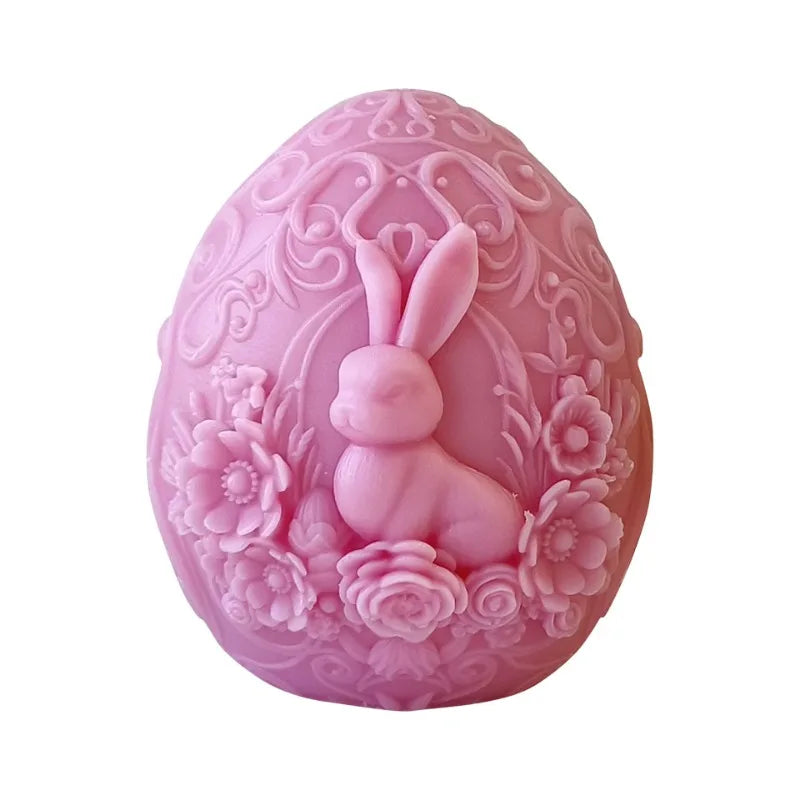 Easter Egg Rabbit Silicone Mold – DIY Candle Soap Resin