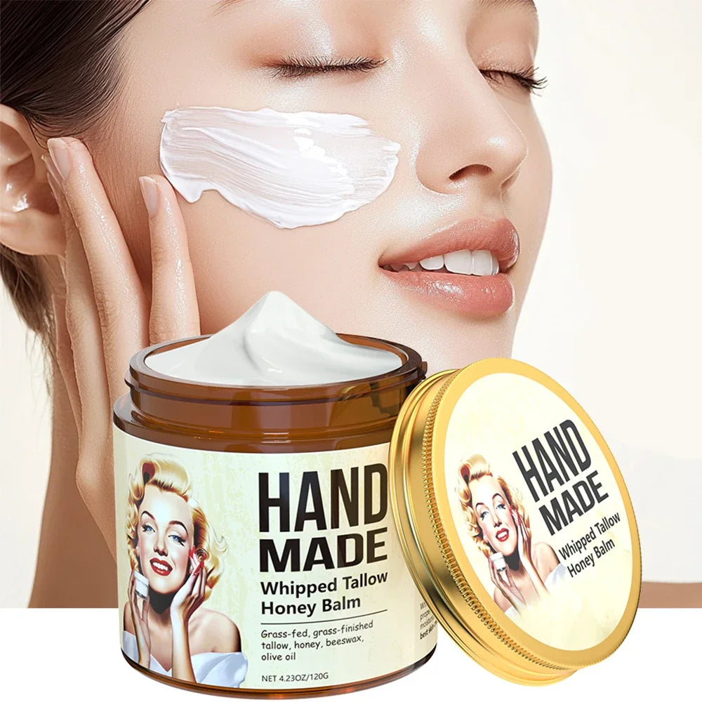Honey Whipped Tallow Face Cream – Natural Deep Moisturizer