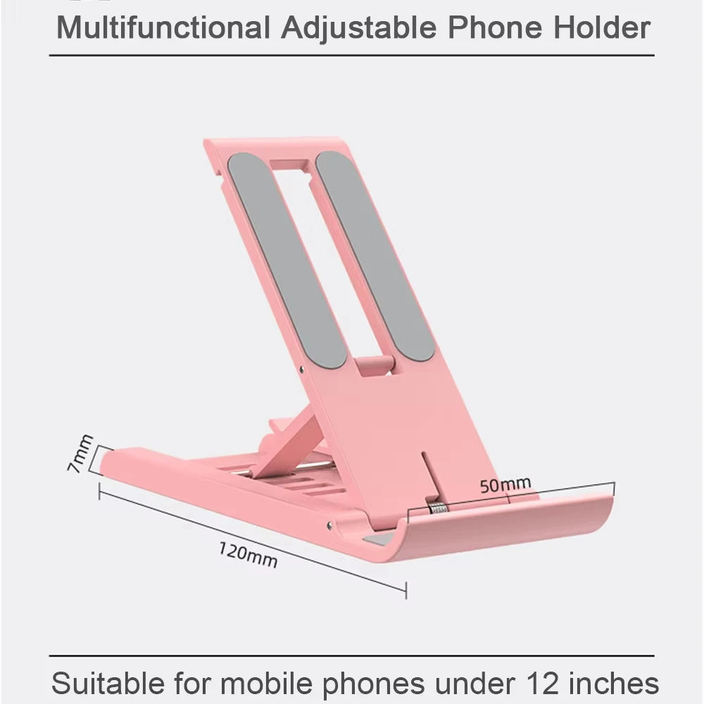 Foldable Multi-Angle Phone Stand | Anti-Slip Desktop Holder