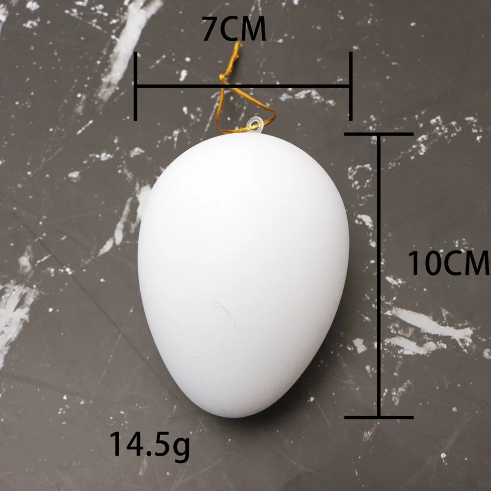 White Foam Easter Eggs DIY Craft Decoration 3–8cm | 1pc