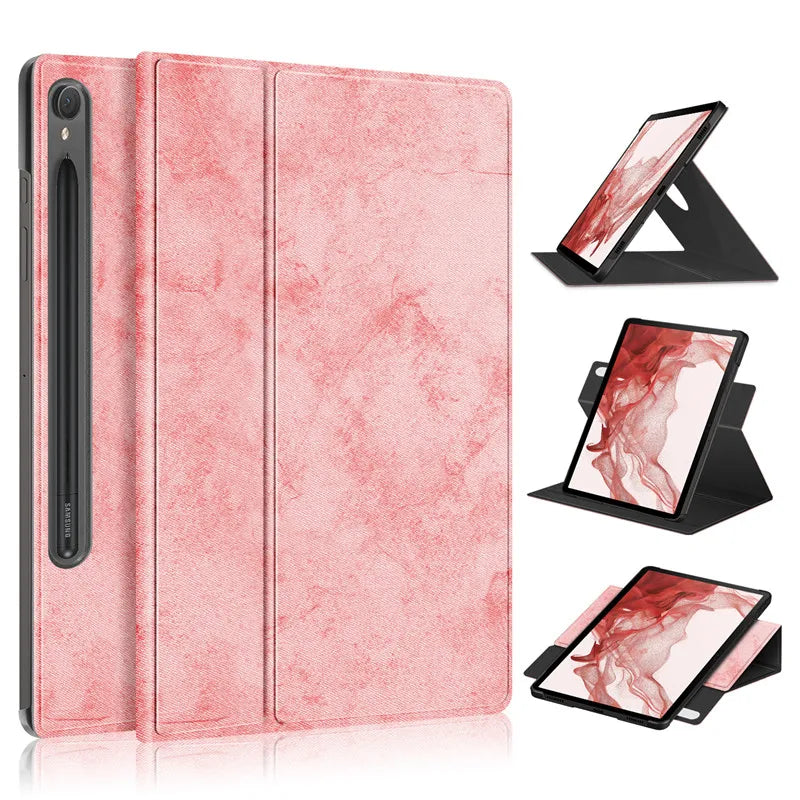 Samsung Tab S9 FE / S10 FE 360° Rotating Fabric Stand Case