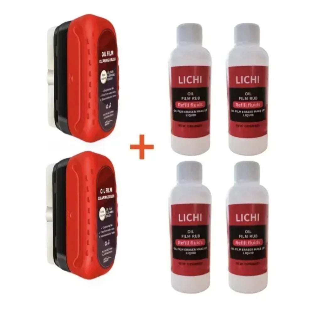 Windshield Oil Film Cleaner & Water Repellent Coating Kit