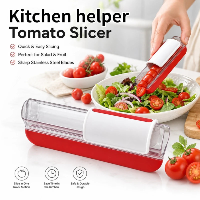 Tomato Cherry Grape Slicer – Multipurpose Fruit Cutter Tool