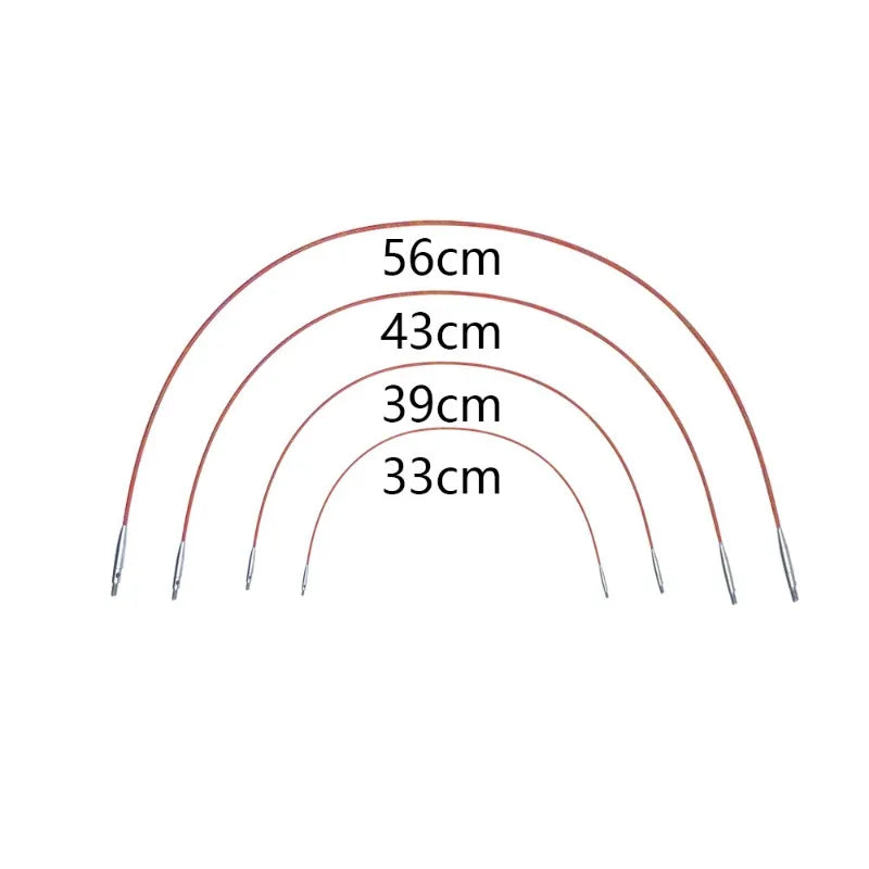 Interchangeable Carbonized Bamboo Circular Knitting Needle Set