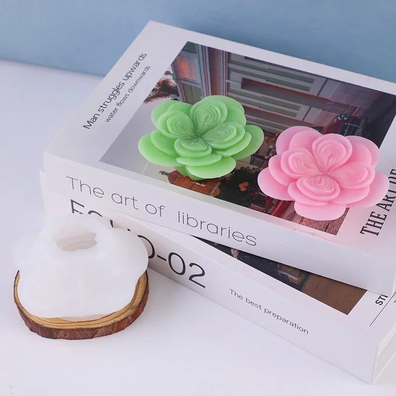 3D Austin Rose Silicone Mold – Candle, Soap & Resin Casting