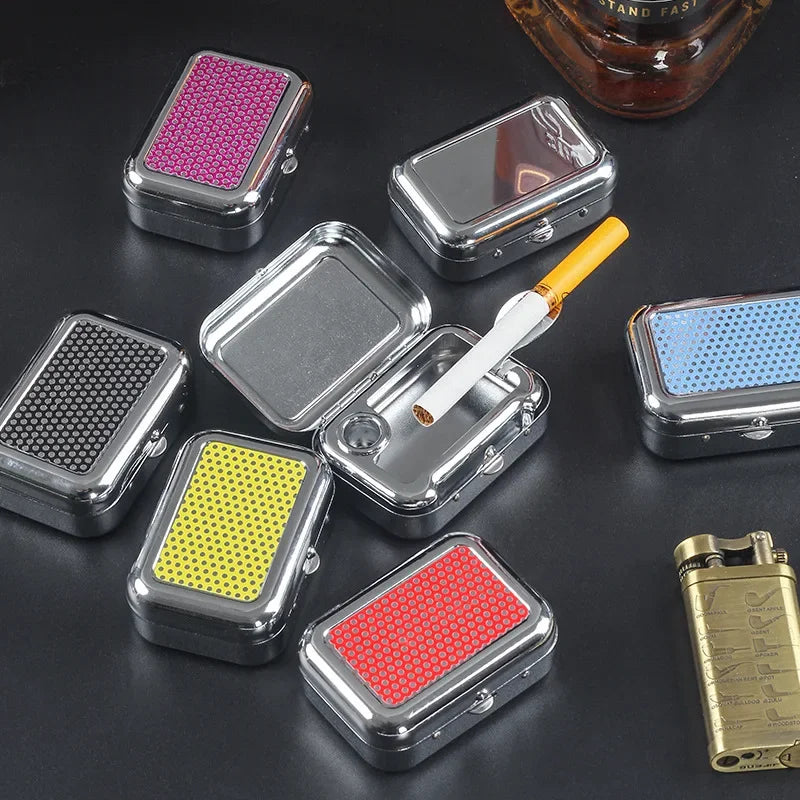Mini Pocket Ashtray – Portable Colorful Metal | NIFTY