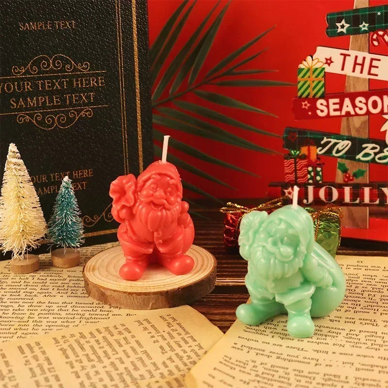 Santa Claus Silicone Mold – Candle, Resin & Clay Christmas Craft