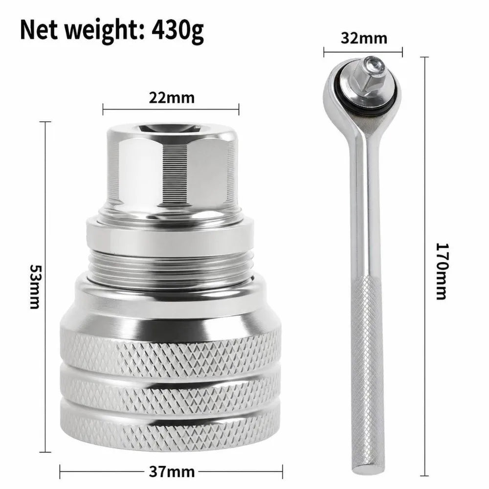 Universal Socket Wrench Set 10–19mm | 3/8" Drill Adapter