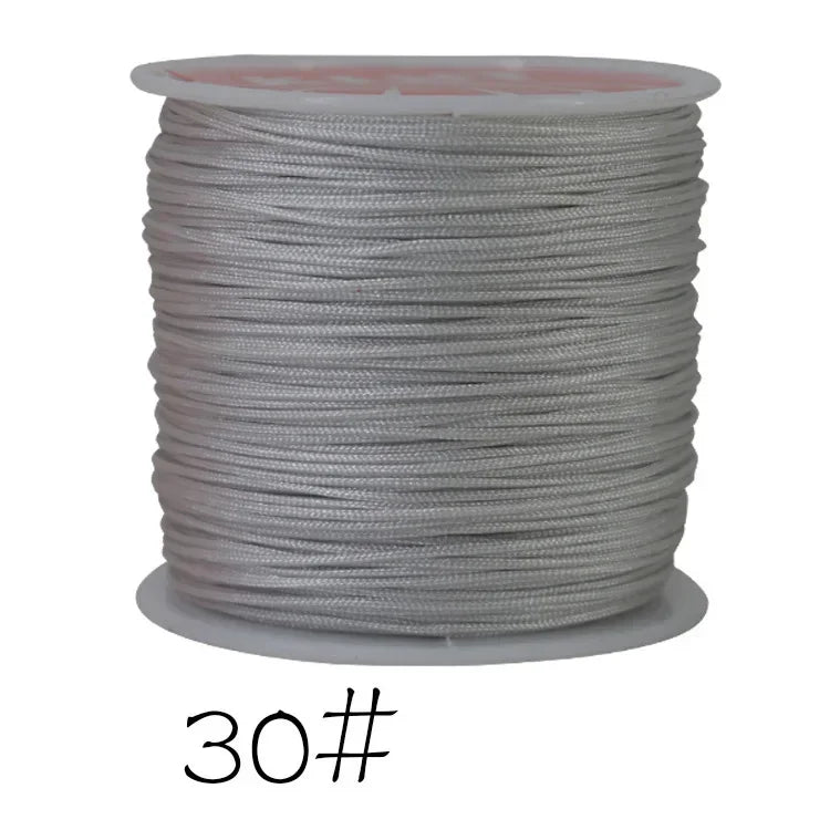 0.8mm Nylon Braided Cord Chinese Knot Macrame String 45M