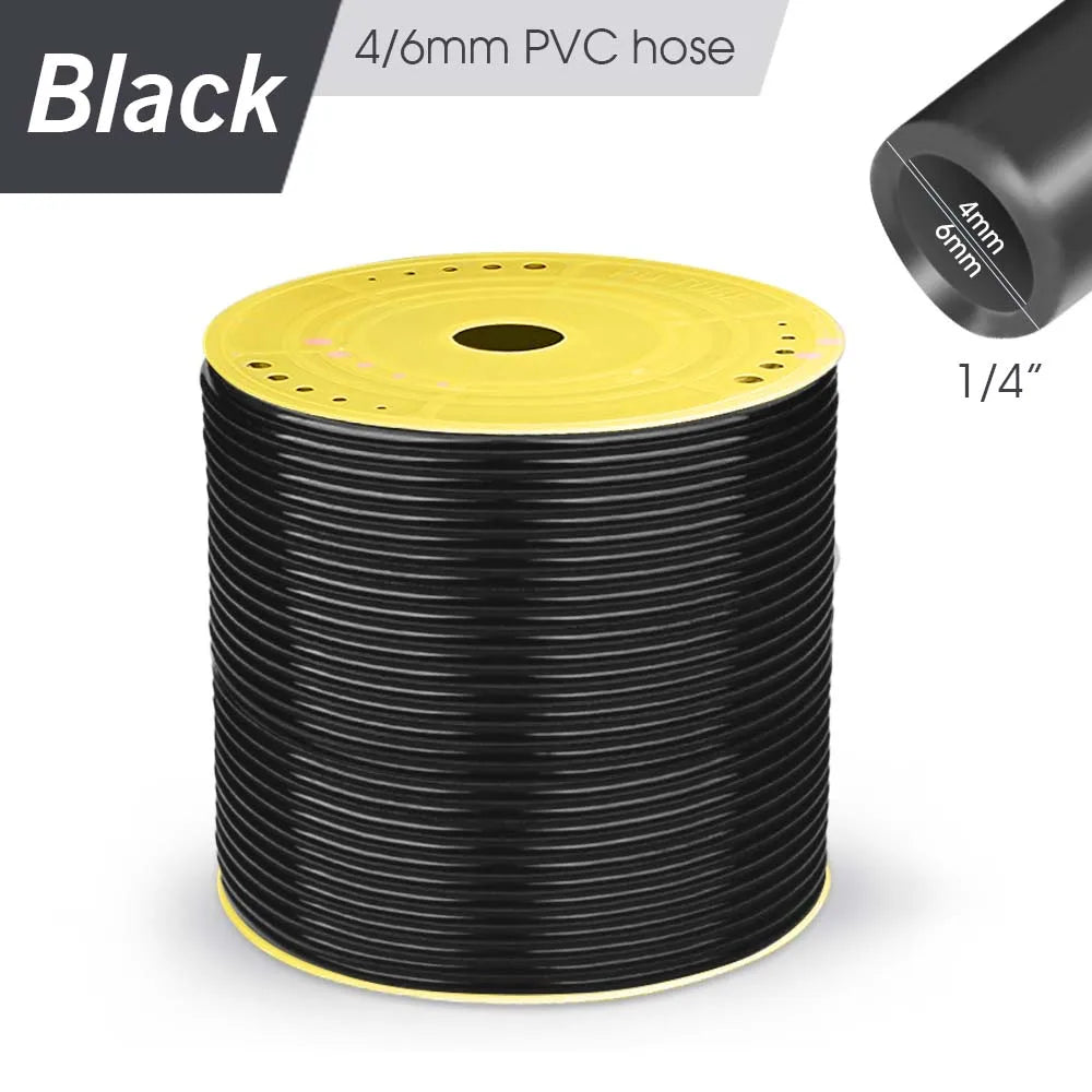 Micro Drip Irrigation PVC Hose 4mm – 5–50m Garden Watering