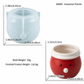 Christmas Snowman Silicone Planter Mold – DIY Holiday Décor