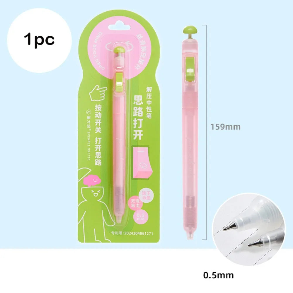 0.5mm Clicker Gel Pen – Smooth Writing Fidget Switch Pen