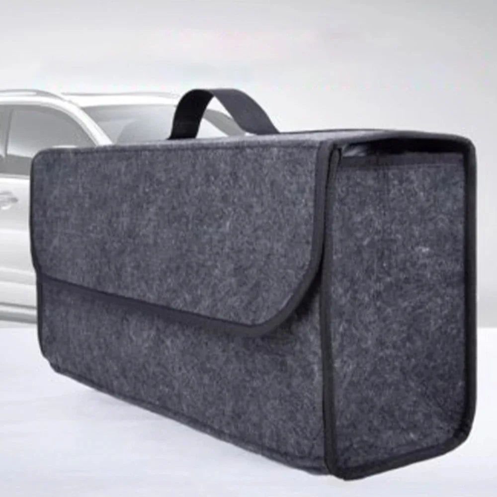 Large Anti-Slip Car Trunk Organizer with Compartments