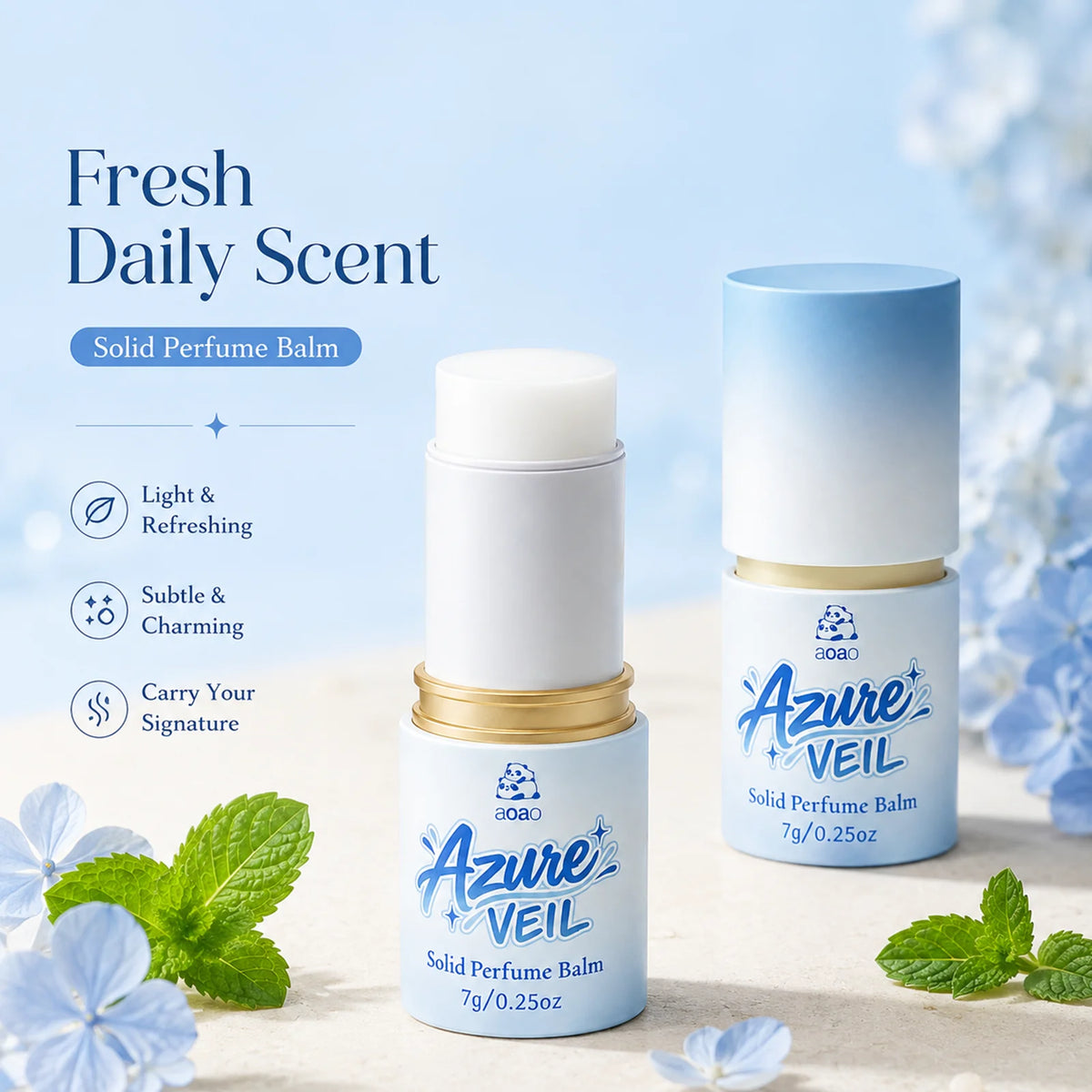 Portable Solid Perfume Balm – Long-Lasting Travel Fragrance
