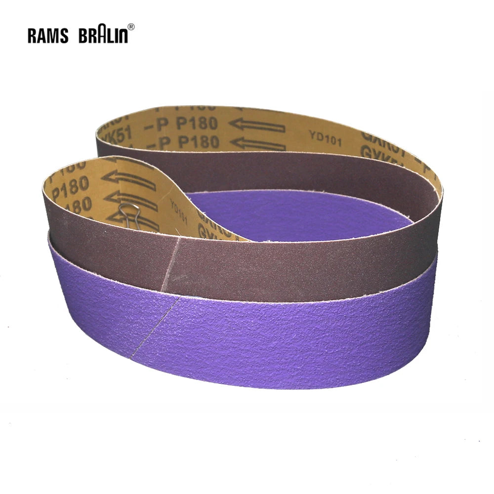 2x42" Ceramic Abrasive Sanding Belts – Metal, Wood & Plastic