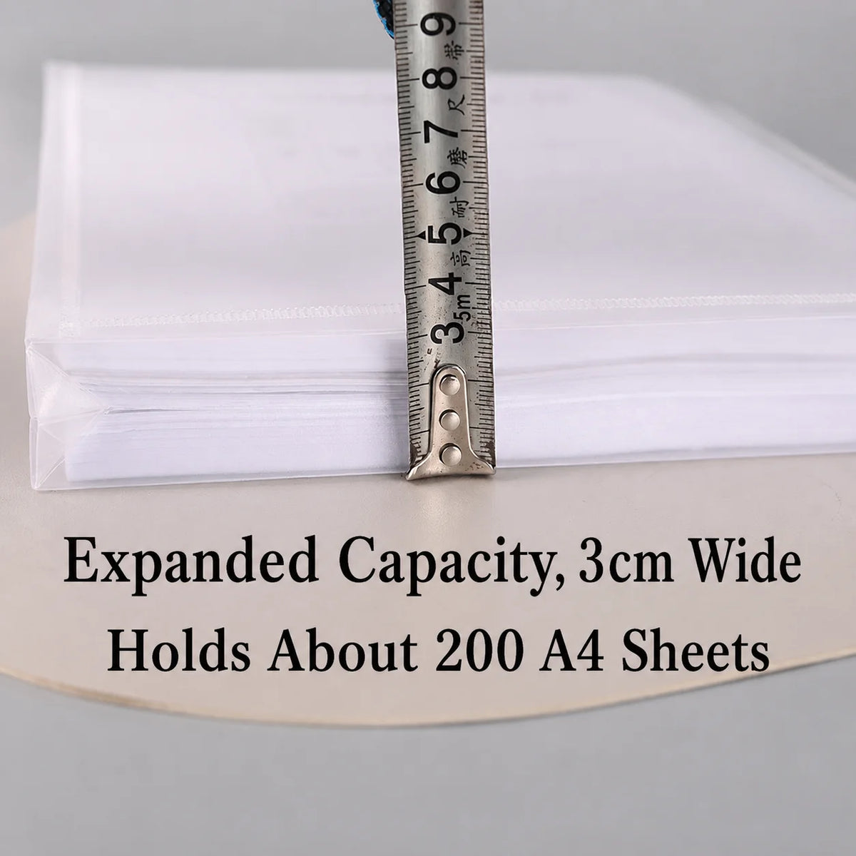 Stand-Up Frosted Zipper Pencil Bag & Document Organizer