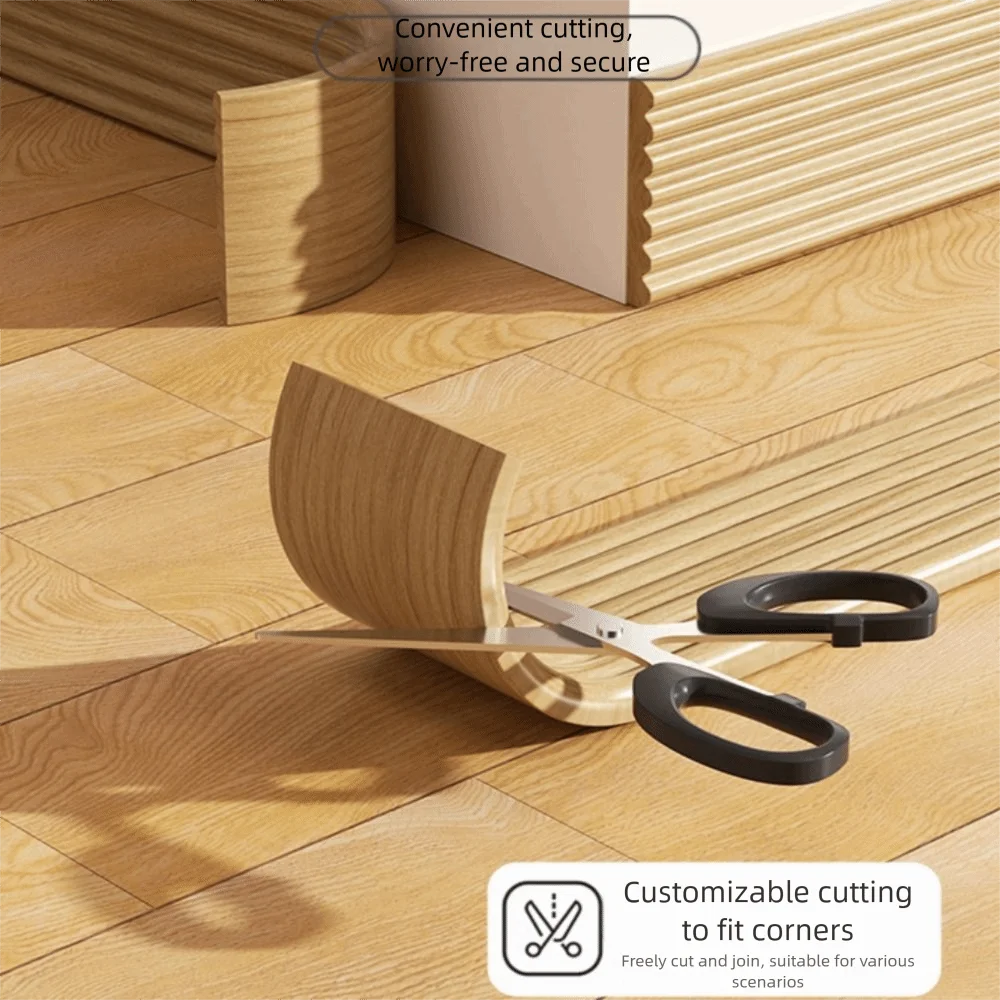 3D Self-Adhesive Skirting Line Strip | Wall Baseboard Decor