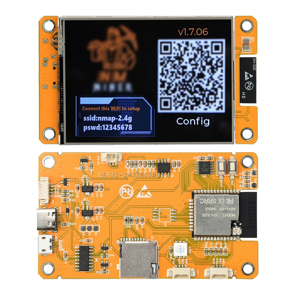 ESP32 Wi-Fi Bluetooth Dev Board 2.8" Touchscreen Type-C
