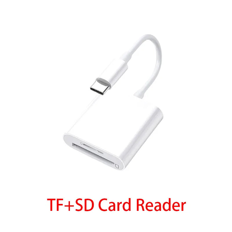 USB-C SD & TF Card Reader OTG Adapter – iPad, MacBook & More