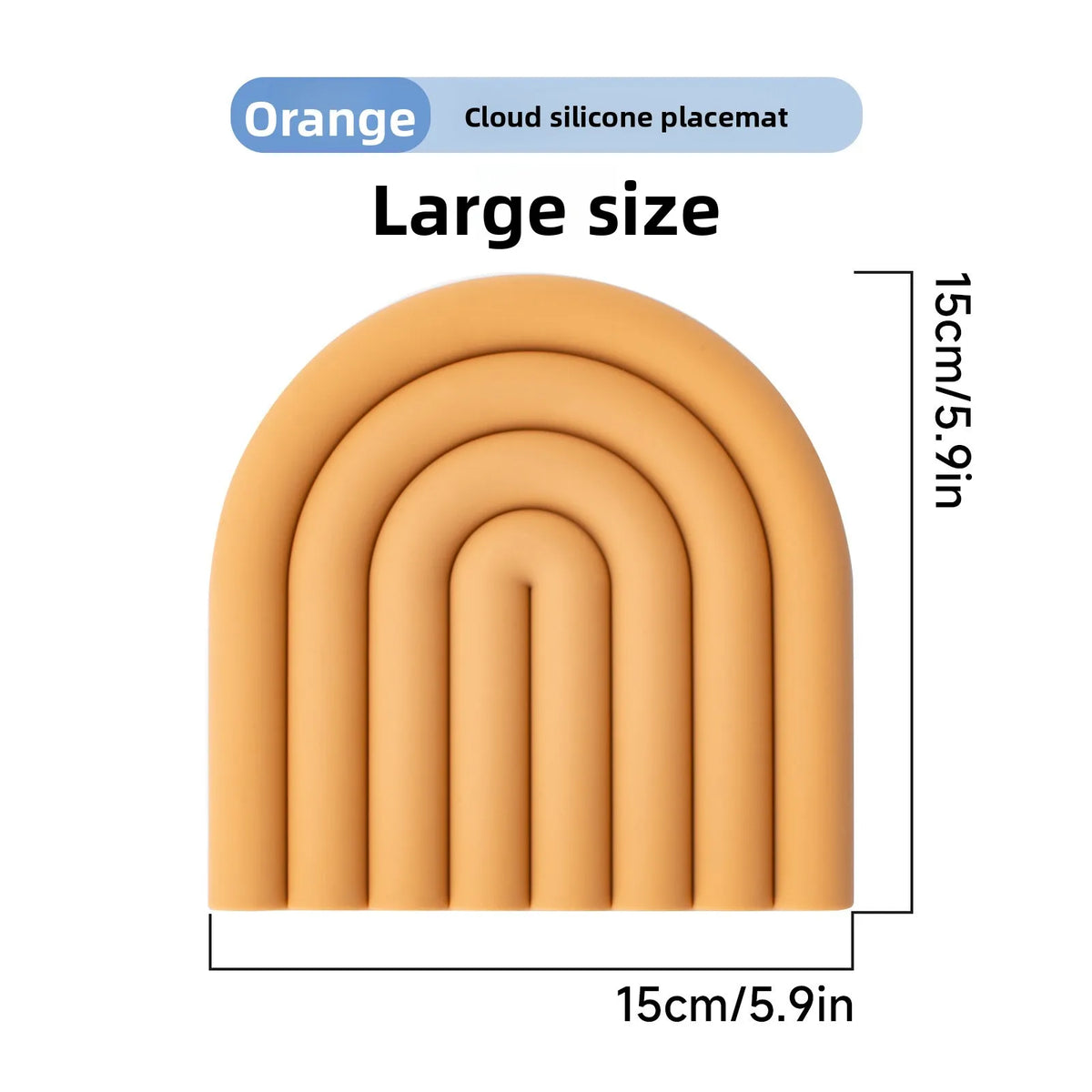 Rainbow Cloud Silicone Trivet Mat – Heat Resistant Non-Slip Pot Pad