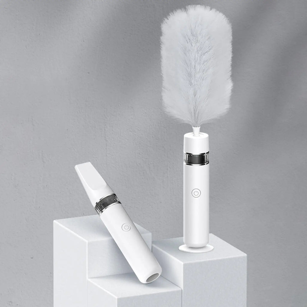 3-in-1 Electric Feather Duster with Telescopic 360° Rotating Rod