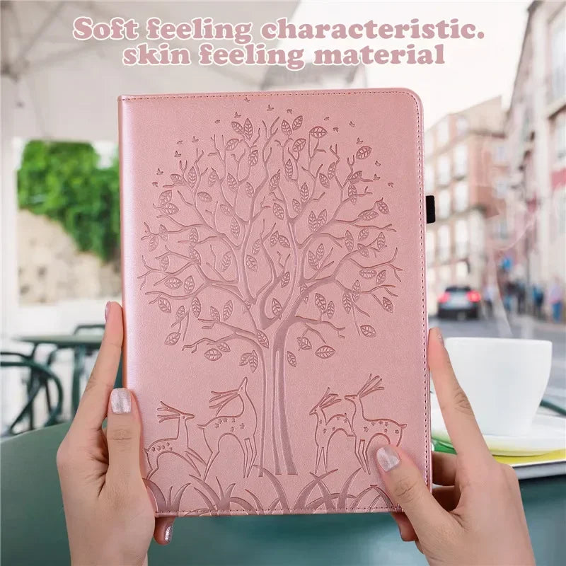 Xiaomi Redmi Pad SE 8.7 Cute Deer Wallet Flip Case for Kids