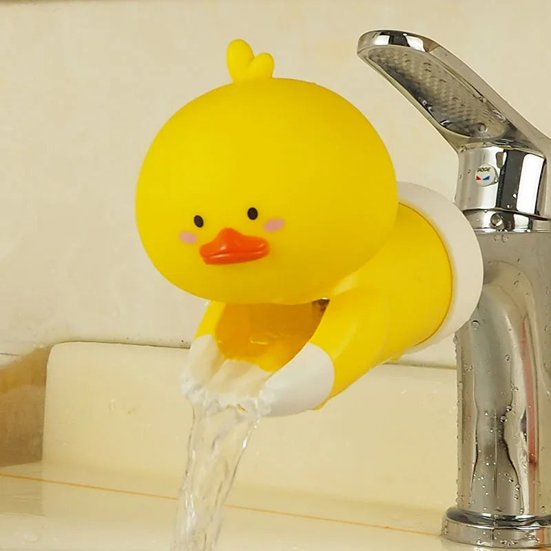 Cartoon Baby Silicone Faucet Extender – Splash-Proof Kids
