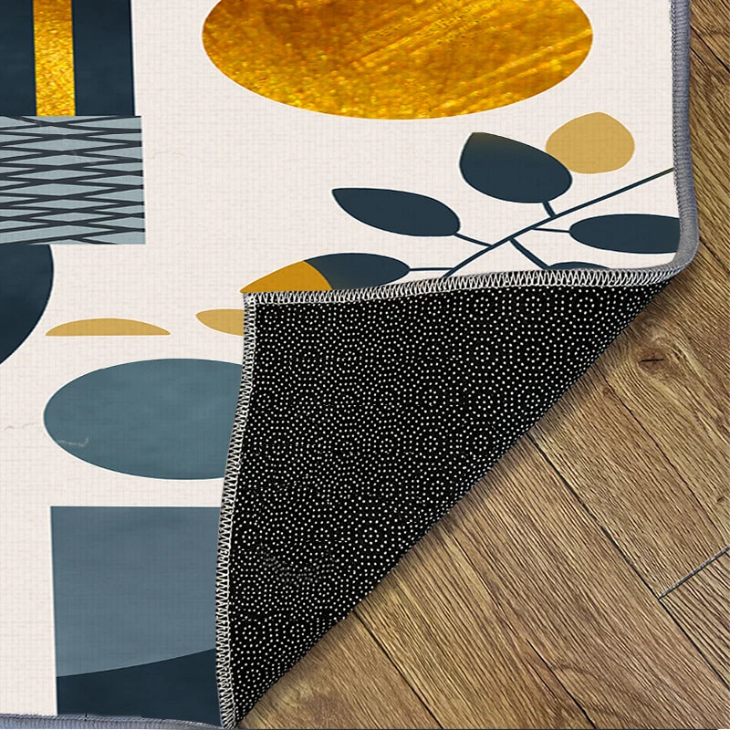 VIKAMA Modern Non-Slip Area Rug – Living Room & Bedroom