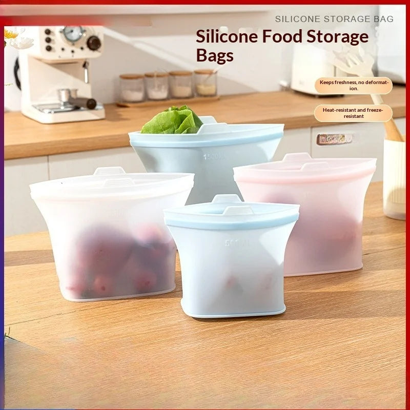 500ml Reusable Silicone Food Storage Bag – BPA-Free & Airtight