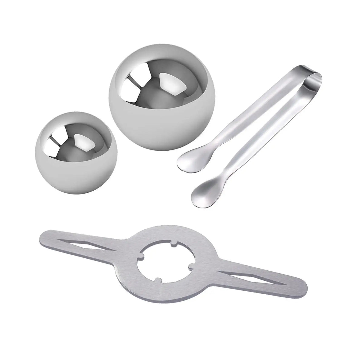 Kesoto Stainless Steel Coffee Ice Ball Stand Set with Clip