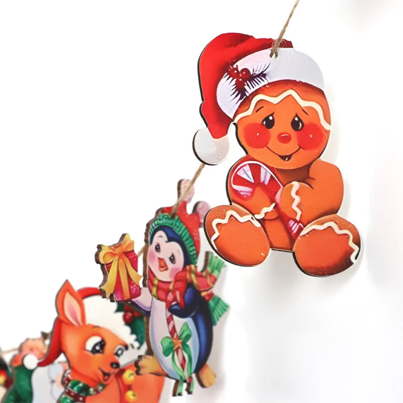 12-Pack Christmas Wooden Snowman Pendants – DIY Holiday Decor