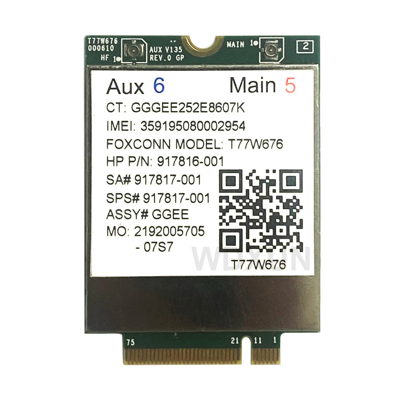 T77W676 LT4220 X12 4G LTE WWAN M.2 Modem for HP EliteBook
