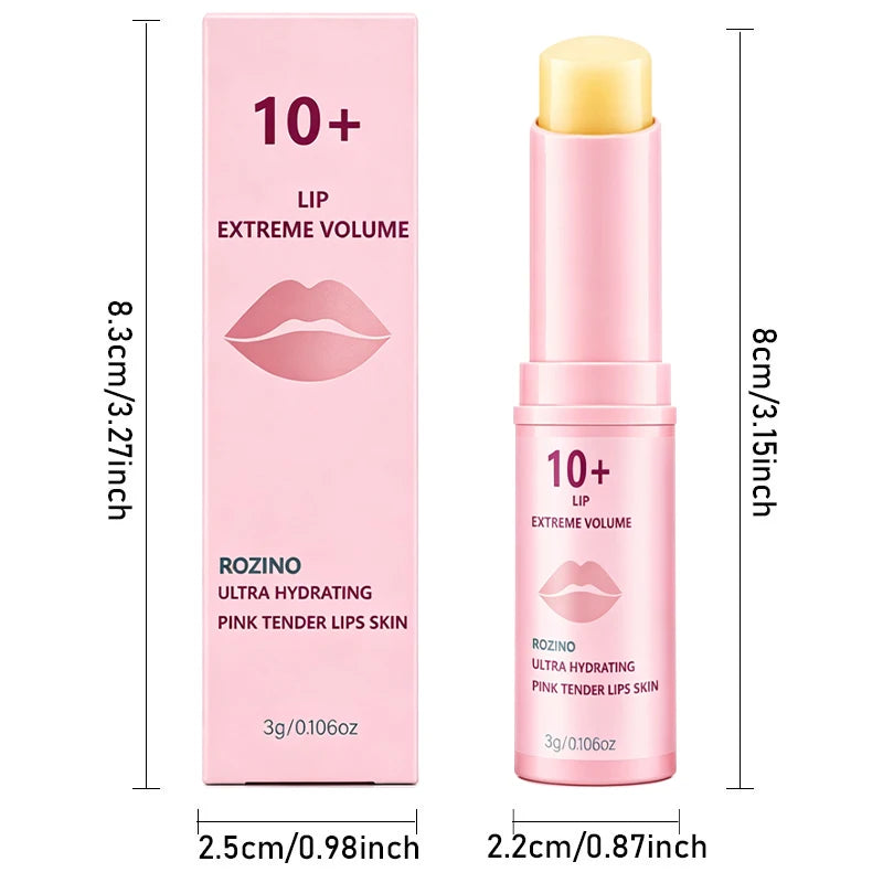 ROZINO Plumping Peach Lip Balm – High Gloss Moisturizer