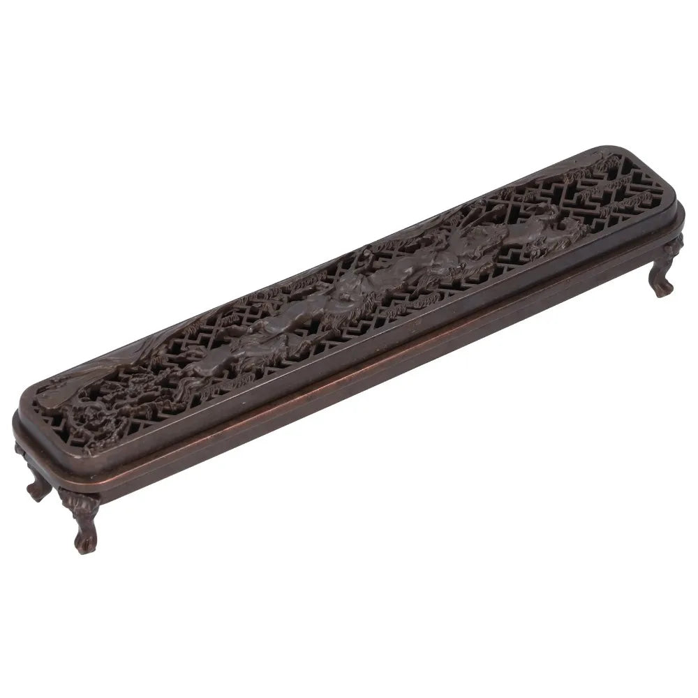 Brass Alloy Antique Incense Burner Box Set – 3pcs Spill-Proof